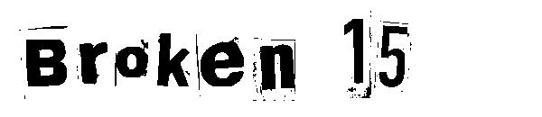 Broken 15字体