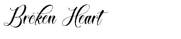 Broken Heart字体