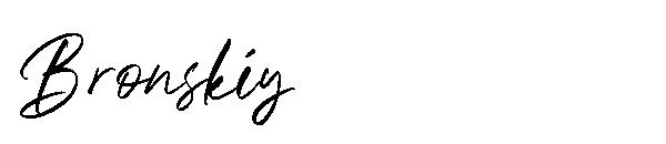 Bronskiy字体