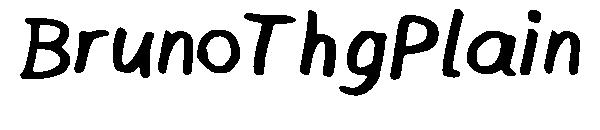 BrunoThgPlain字体