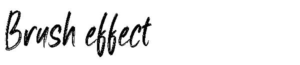 Brush effect字体