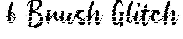 b Brush Glitch字体