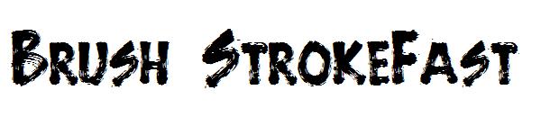 Brush StrokeFast字体