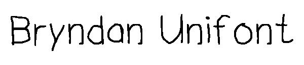 Bryndan Unifont字体