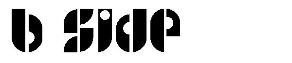 B SIDE字体