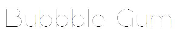 Bubbble Gum字体