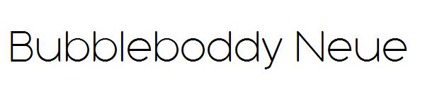 Bubbleboddy Neue字体