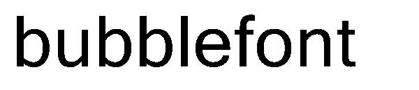 bubblefont字体