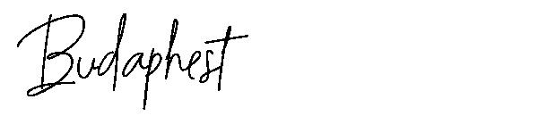 Budaphest字体