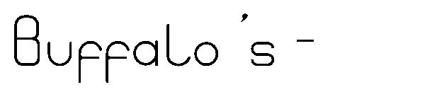 Buffalo 's -字体