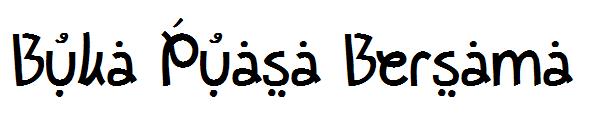 Buka Puasa Bersama字体