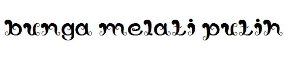 bunga melati putih字体