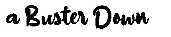 a Buster Down字体