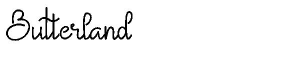 Butterland字体