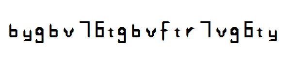 bygbv76tgbvftr7vg6ty字体