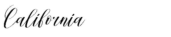 California字体