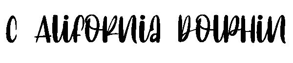 C Alifornia dolphin字体