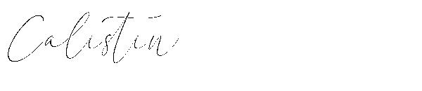Calistin字体