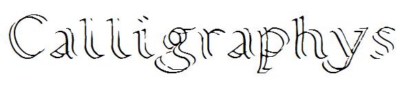 Calligraphy字体s字体
