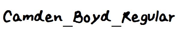 Camden_Boyd_Regular字体