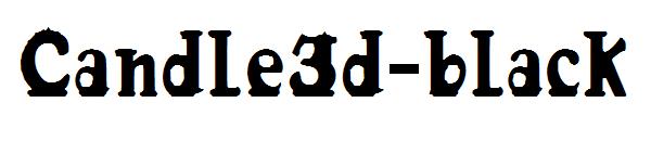 Candle3d-black字体