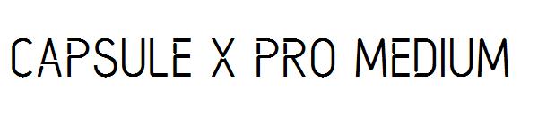 Capsule X Pro Medium字体