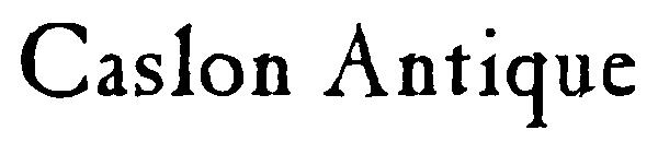 Caslon Antique字体