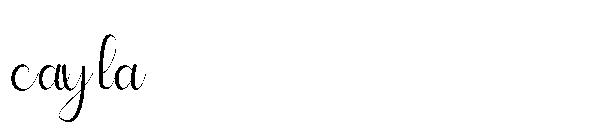 cayla字体
