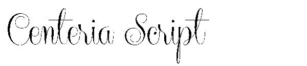 Centeria Script字体