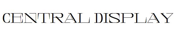 Central Display字体