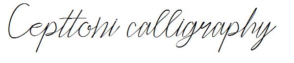 Cepttoni calligraphy字体