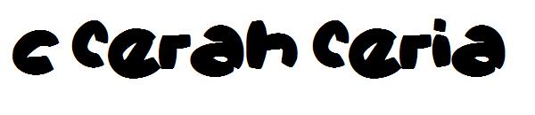 c Cerah Ceria字体