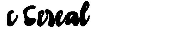 c Cereal字体