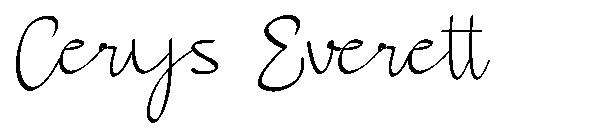 Cerys Everett字体