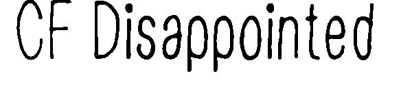 CF Disappointed字体