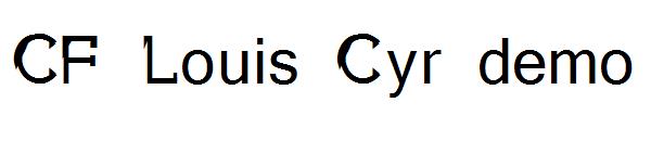 CF Louis Cyr demo字体