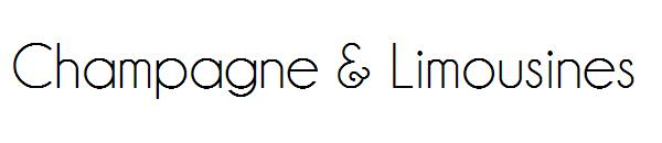 Champagne & Limousines字体