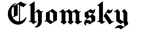 Chomsky字体