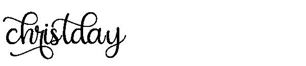 christday字体
