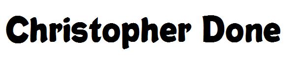 Christopher Done字体