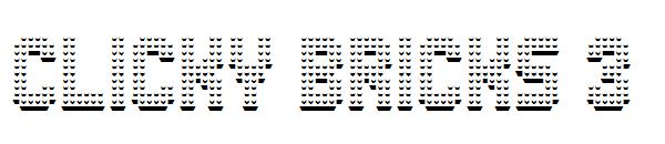 Clicky Bricks 3字体