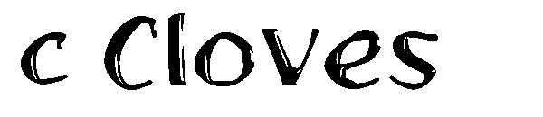 c Cloves字体