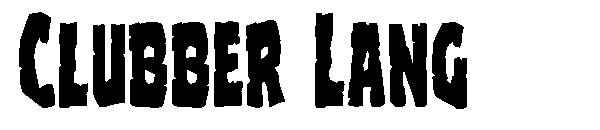 Clubber Lang字体