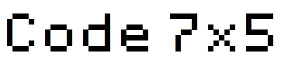 Code 7x5字体
