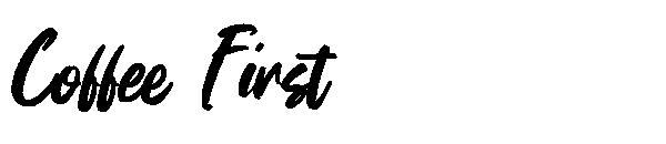 Coffee First字体