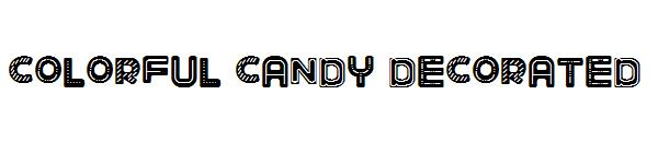 COLORFUL CANDY DECORATED字体