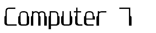 Computer 7字体