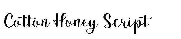 Cotton Honey Script字体