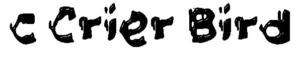 c Crier Bird字体
