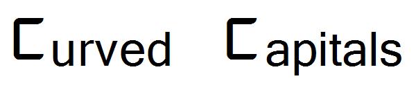 Curved Capitals字体